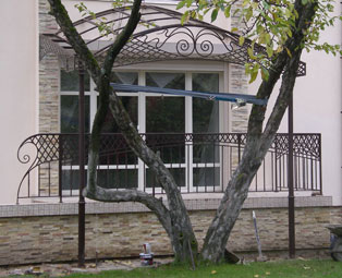 Forged awning