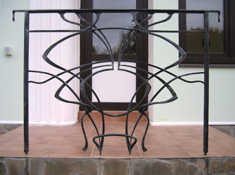 Forged balcony fence