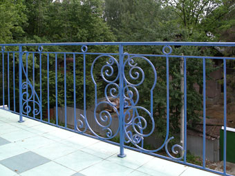 Balustrade forgé du balcon