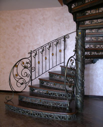 Escalier forg